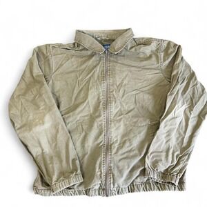 Khaki green lightweight jacket